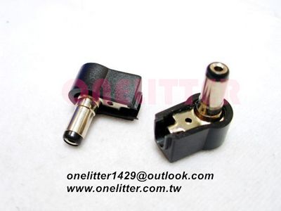 1083A  短型DC頭90度2.1孔(2入)